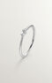 Anillo tresillo diamantes 0,027 cts oro blanco 9 kt , J04953-01