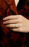 Anillo orla esmeralda oro 9kt, J04980-02-EM