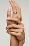 Convex silver ring, J05220-01