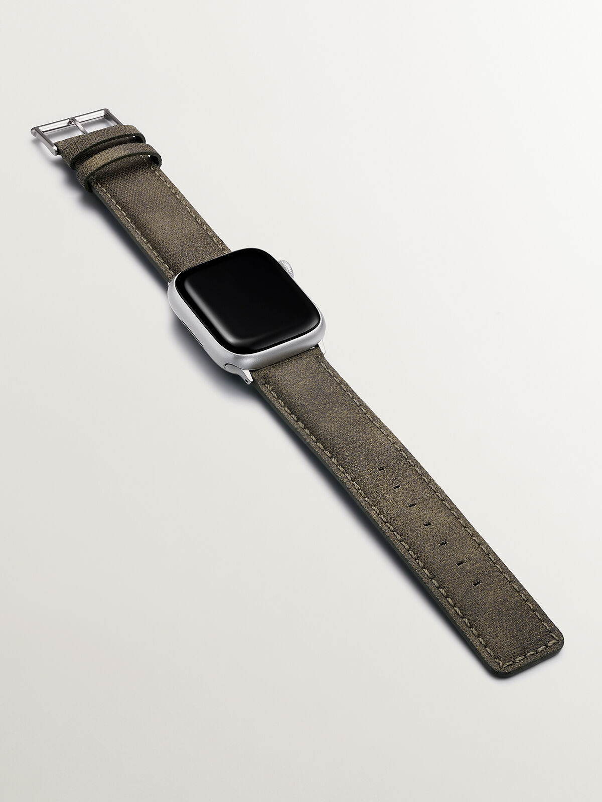 Apple watch green leather 2025 band
