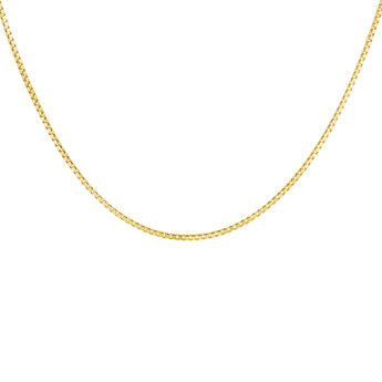 Gold plated Venetian chain necklace , J04612-02, mainproduct