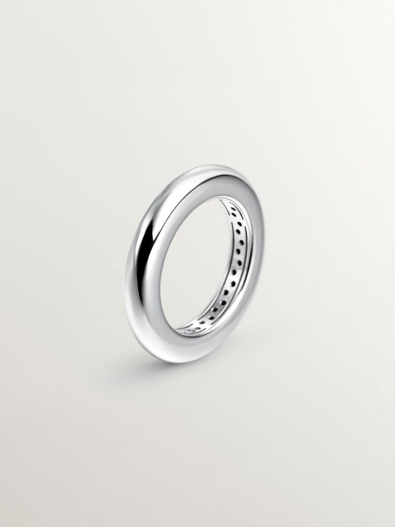 925 silver thick ring image number 0