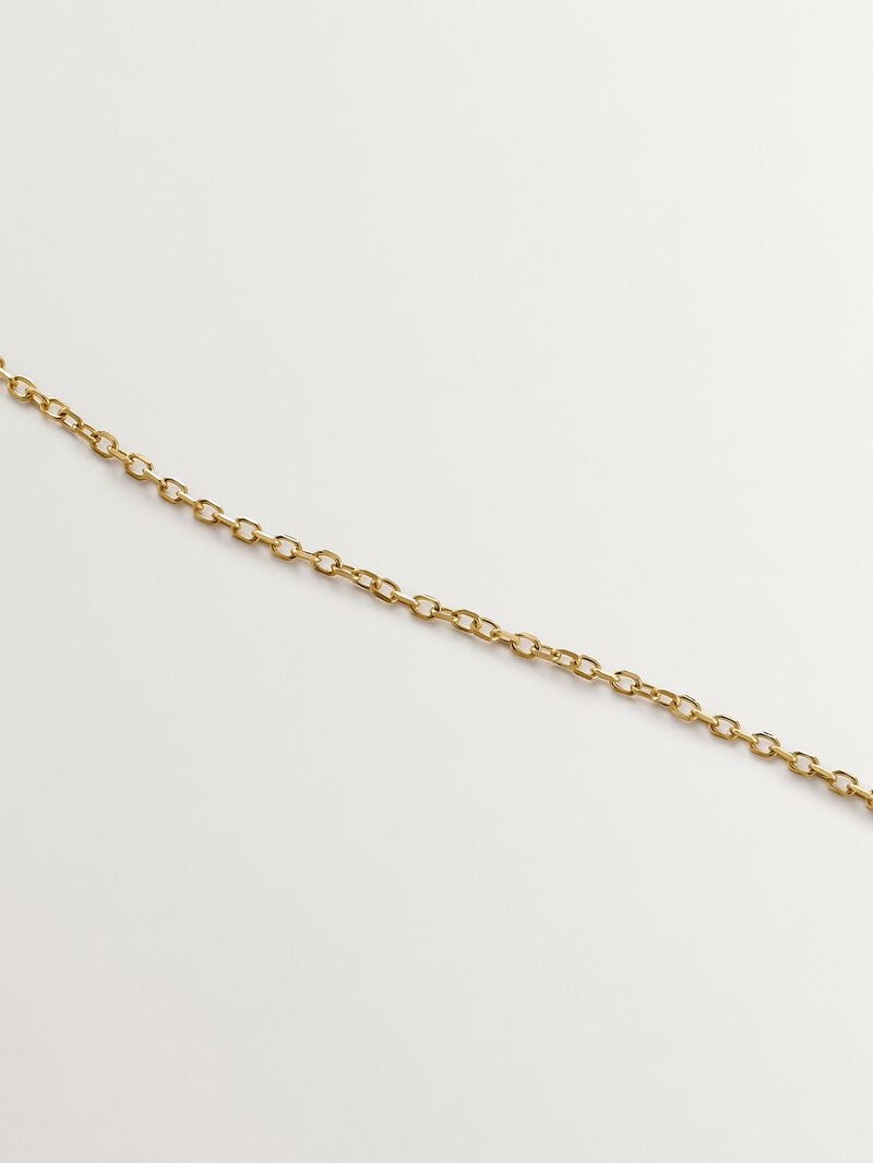 9K yellow gold necklace with sapphire, emerald, ruby, and diamonds. image number 4