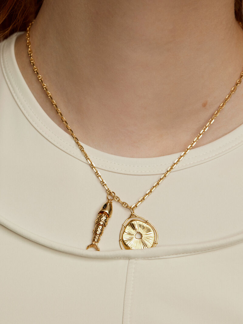 18K Yellow Gold Plated 925 Silver Curb Chain image number 5