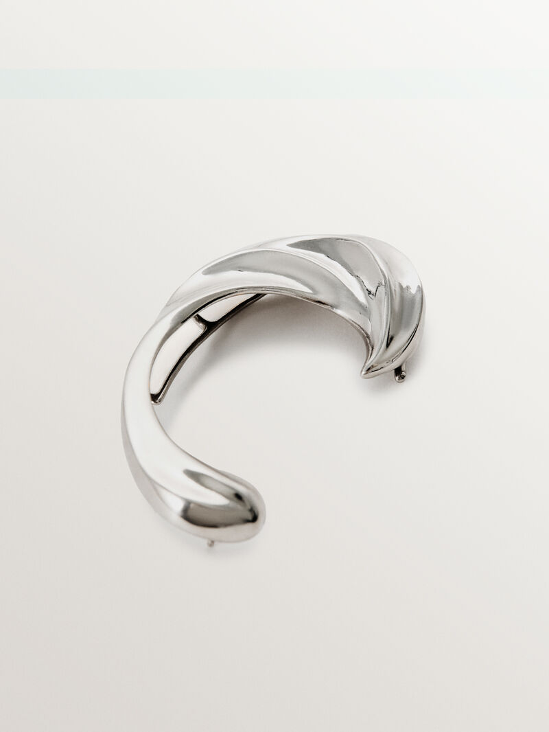 Textured 925 silver earcuff earring image number 2