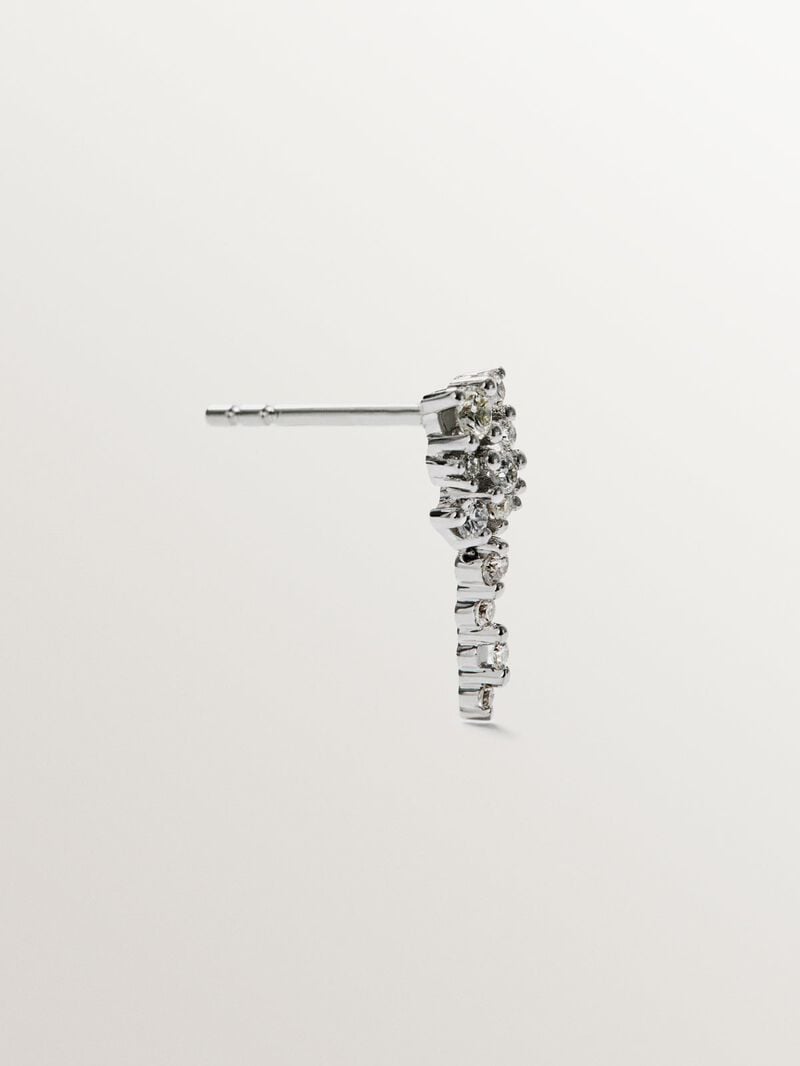 18K white gold earrings with 0.222 cts diamonds image number 1