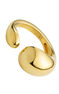 Open convex 18kt yellow gold-plated silver ring, J05225-02