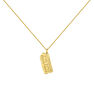 Gold plated hieroglyph necklace, J04717-02