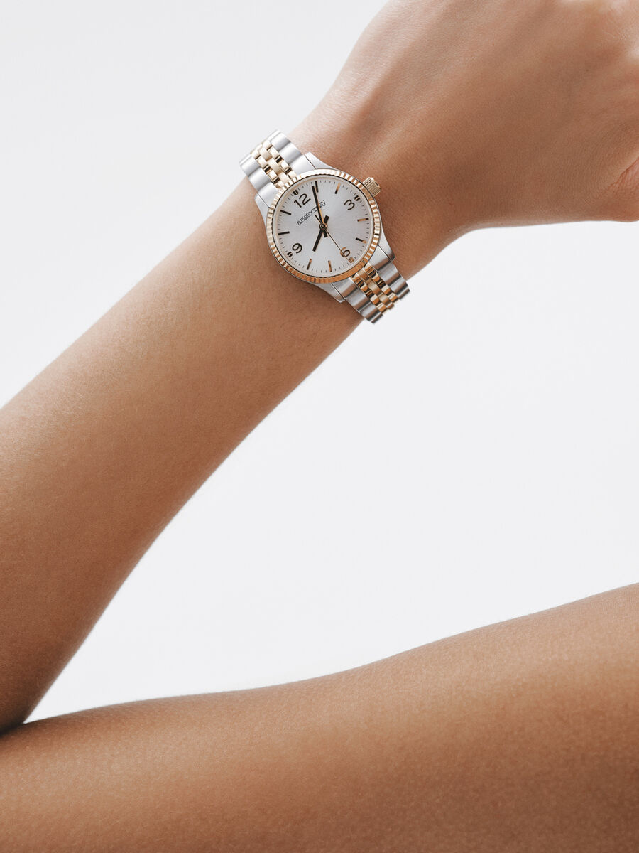 St. Barth watch gold and grey bracelet, W30A-STYWGR-AXMX, hi-res