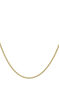 Thin chain with flat curb links in 9k yellow gold, J05326-02