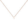 Rose gold Initial S necklace, J04382-03-S