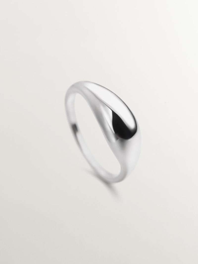 Domed 925 Silver Ring image number 4