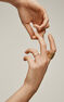 Anillo tresillo diamantes 0,027 cts oro 9 kt , J04953-02