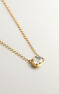 Collar amatista verde plata recubierta oro, J04666-02-GAM