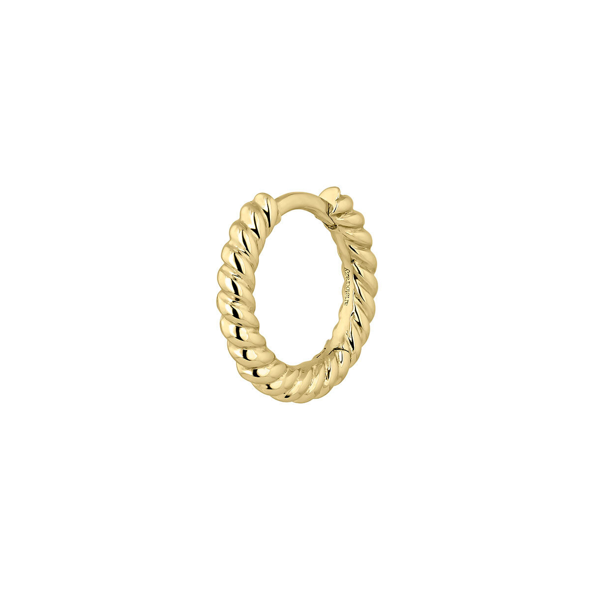 Piercing anneau torsadé en or jaune 9 K, J05179-02-H, hi-res
