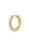Piercing anneau torsadé en or jaune 9 K, J05179-02-H