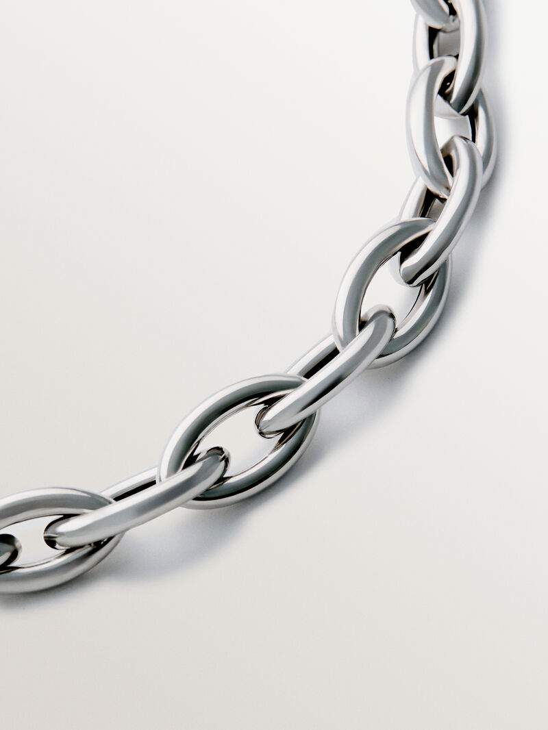 925 silver chain with oval links image number 2