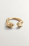 Anillo pantera plata recubierta oro , J04193-02