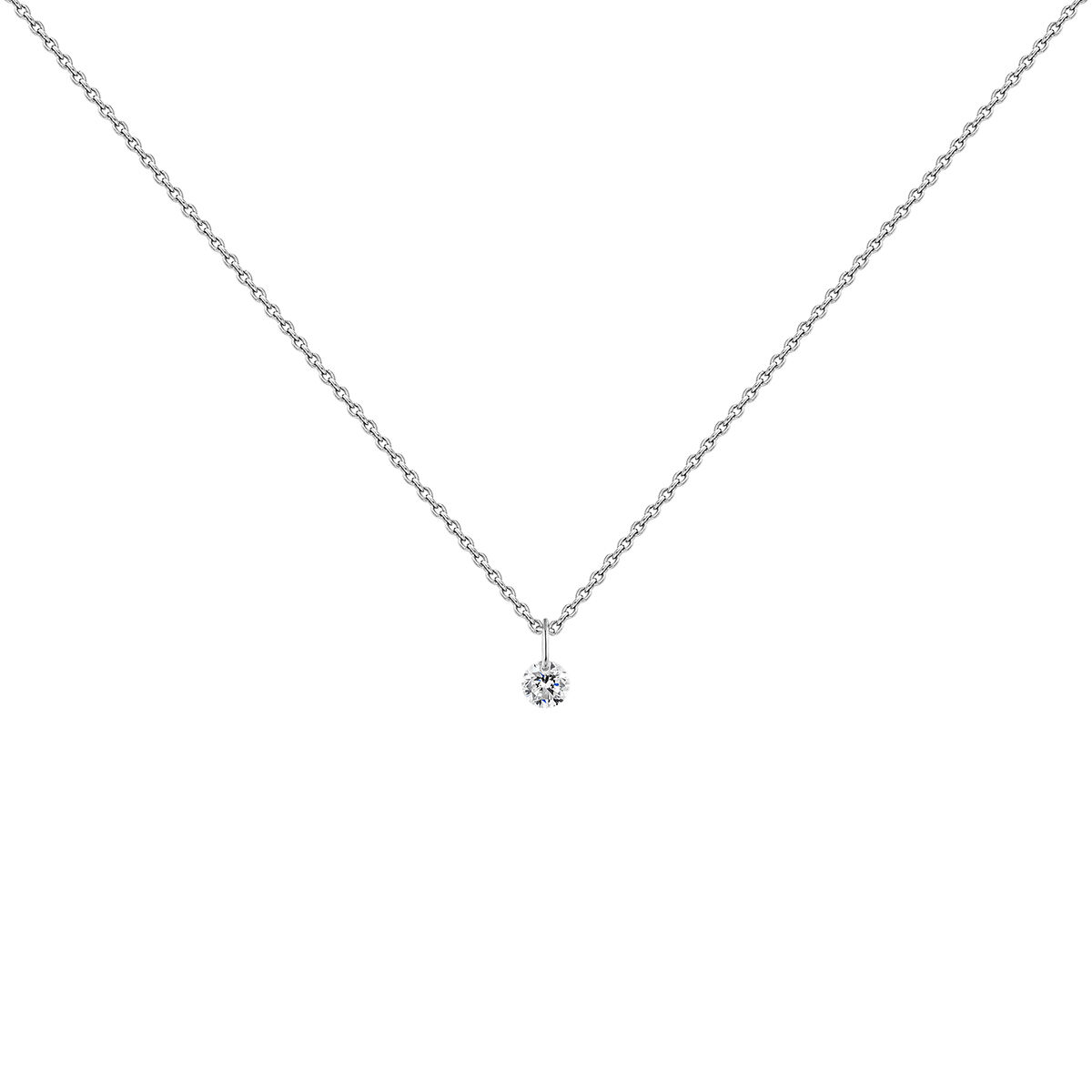 White gold diamond necklace , J04429-01, hi-res