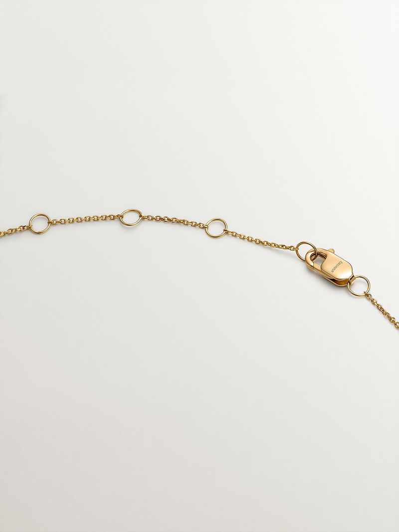 18K yellow gold pendant with diamond cross. image number 3