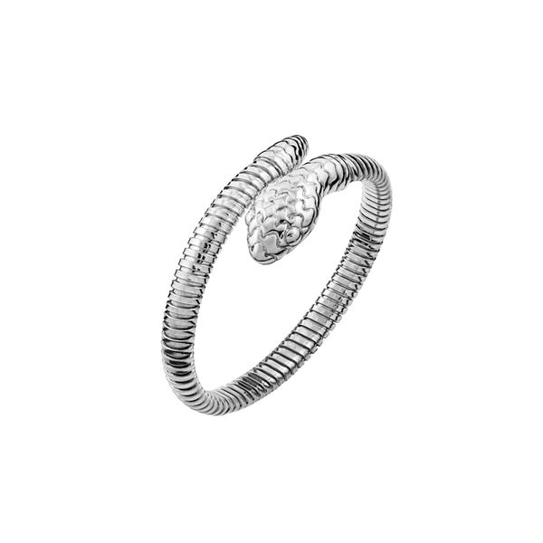 Simple Silver tubogas snake bracelet, J00614-01-PQ,hi-res