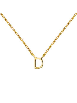 Collar inicial D oro 9 kt , J04382-02-D, mainproduct