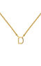 Gold Initial D necklace , J04382-02-D