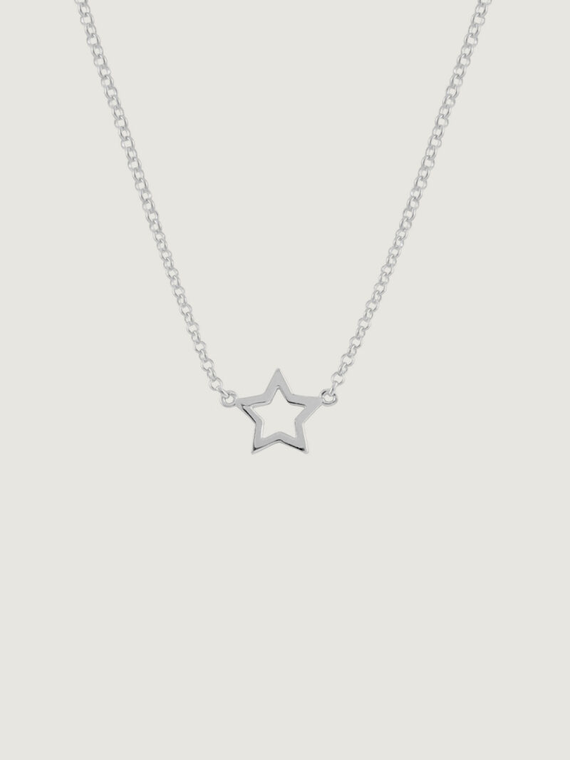 925 Silver pendant with star image number 0