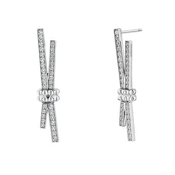 Rigid silver topaz earrings , J04912-01-WT,hi-res