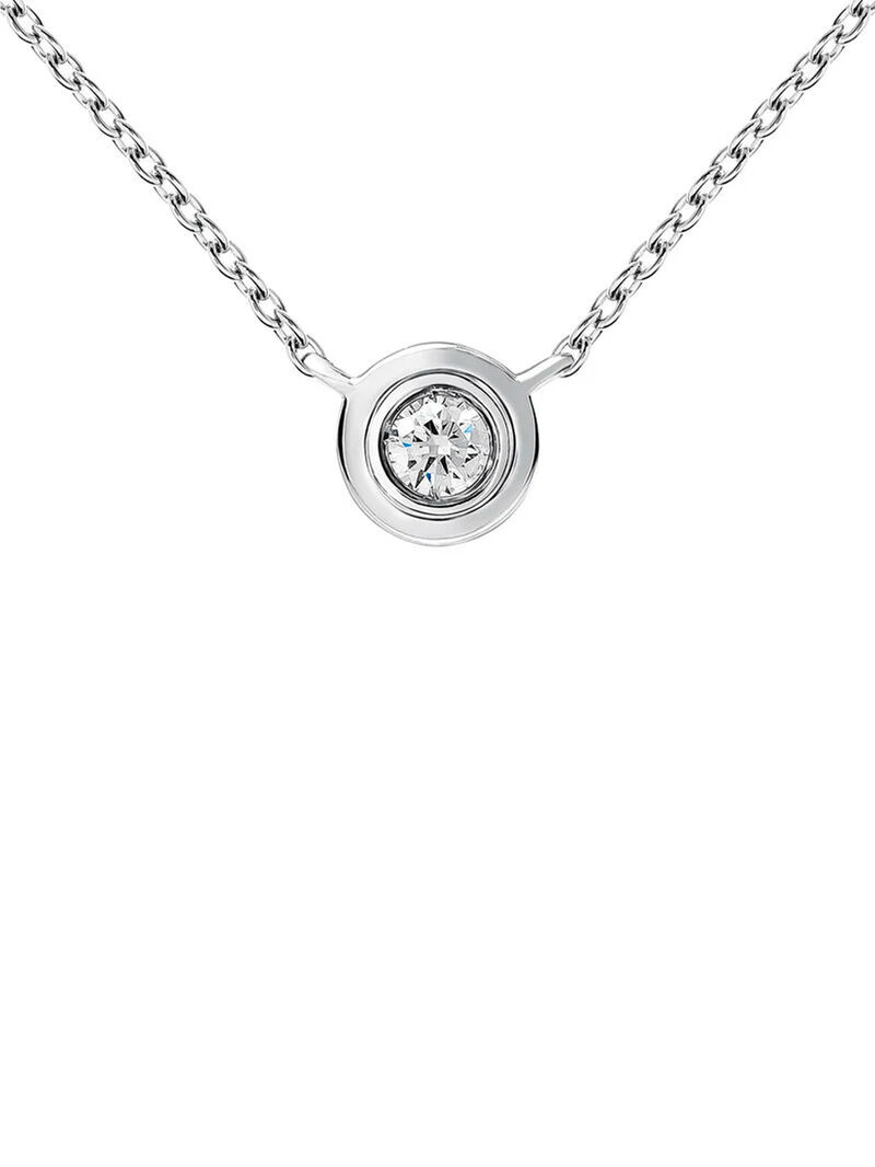 18K white gold pendant with diamond image number 2