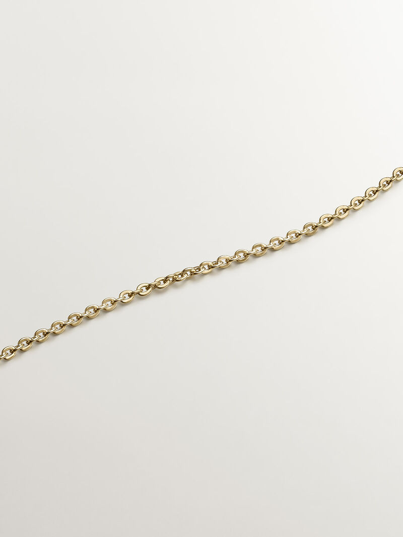 925 Silver pendant bathed in 18K yellow gold with pink rhodolites and purple amethysts. image number 4