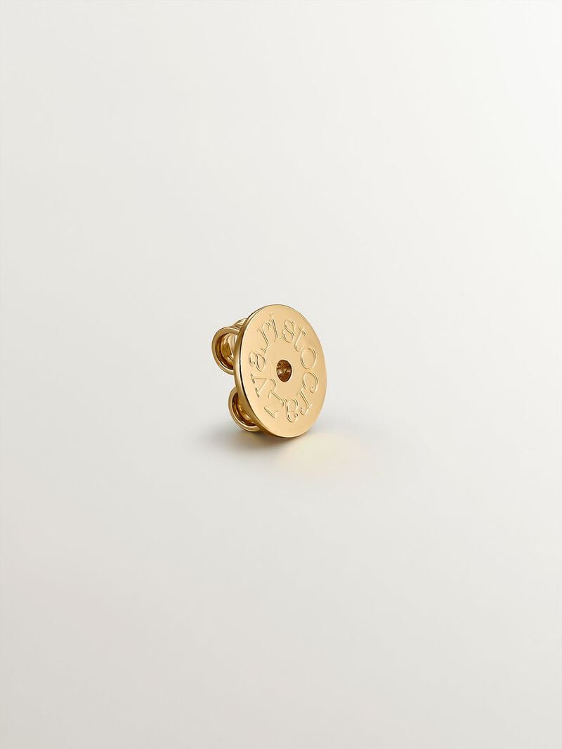 18K yellow gold plated 925 silver butterfly style clasp image number 0