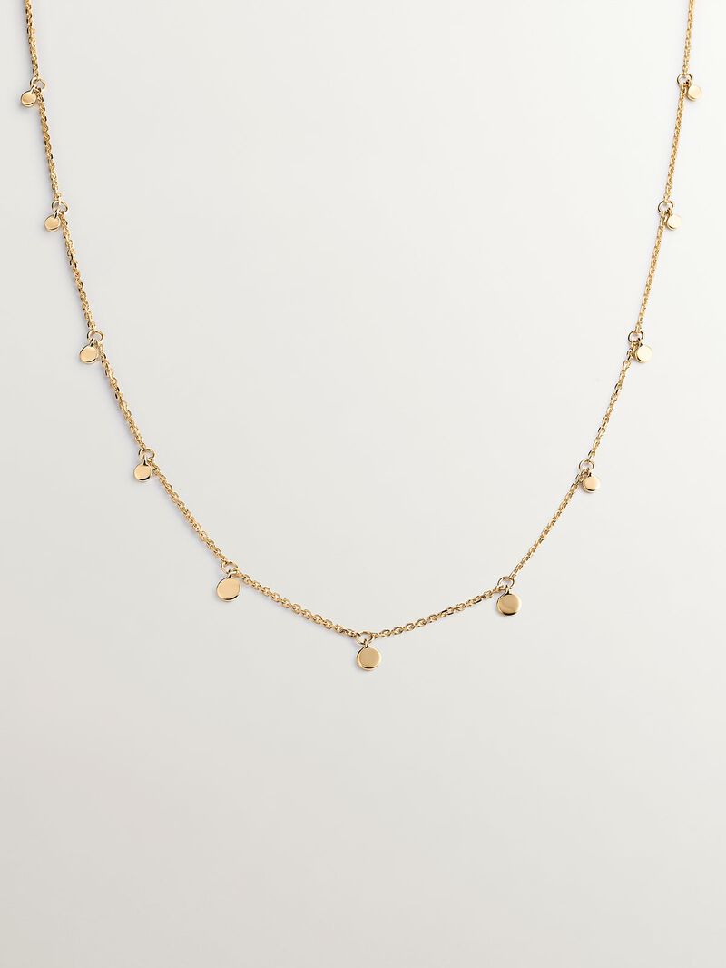 9K Yellow Gold Necklace with Spheres image number 0