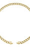 Cadena eslabones barbados de plata bañada en oro amarillo de 18kt , J05335-02-45