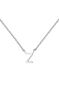 Collier iniciale Z or blanc , J04382-01-Z