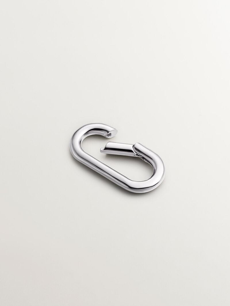 925 Silver Oval Carabiner image number 2