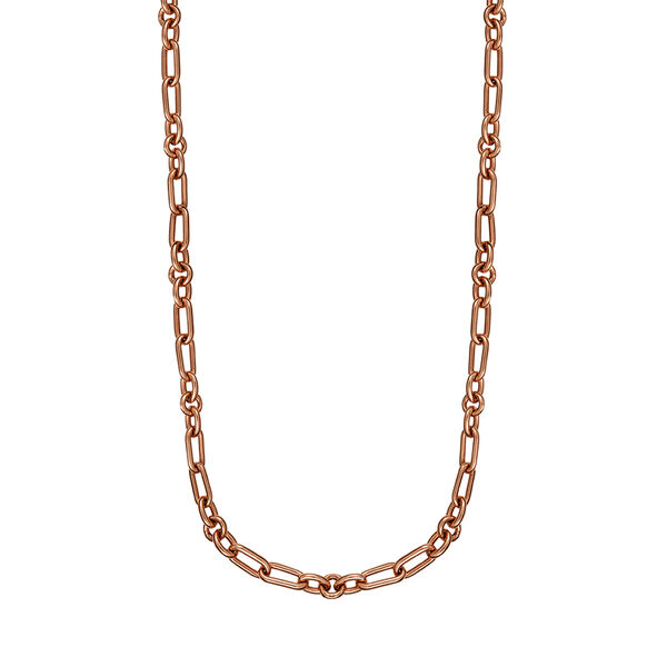 Rose gold plated mix links chain , J01335-03,hi-res