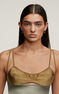 Small gold plated silver oval hoop earrings, J00799-02