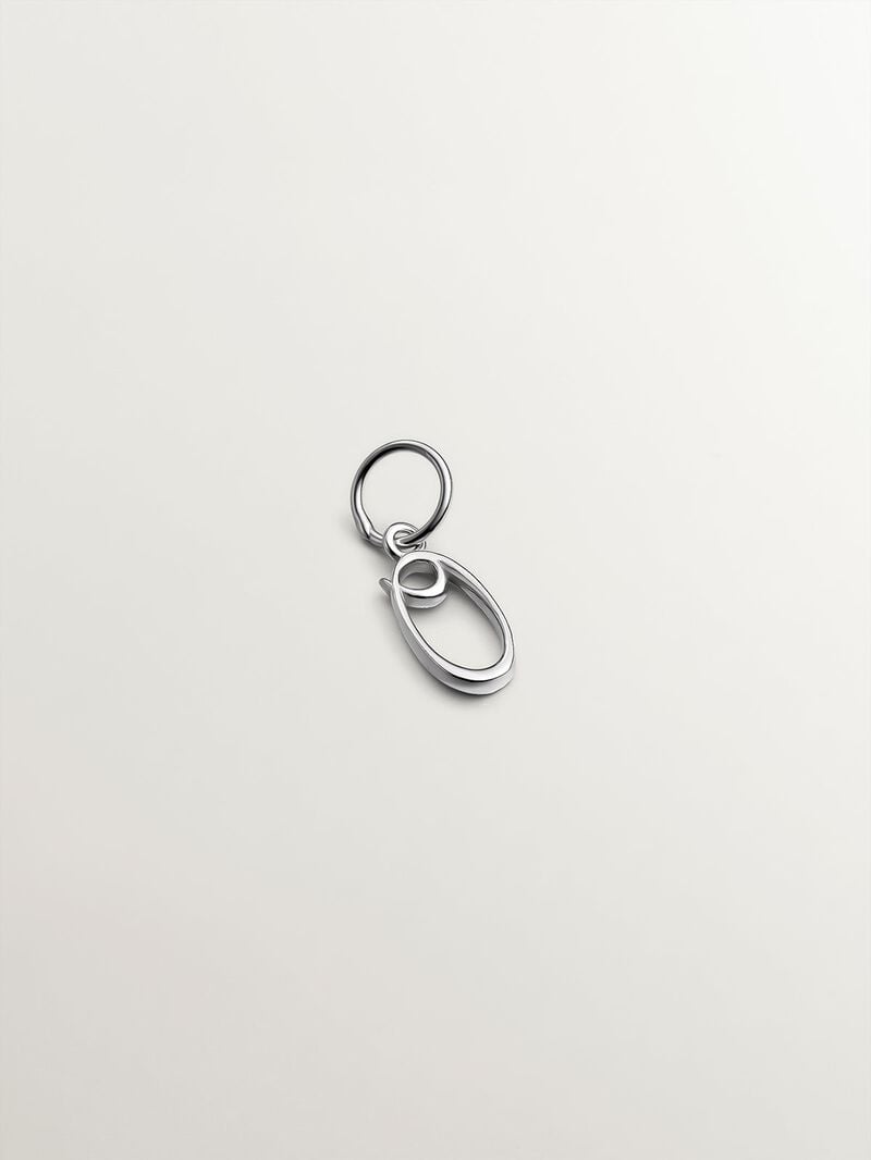 925 Silver charm with initial O image number 0