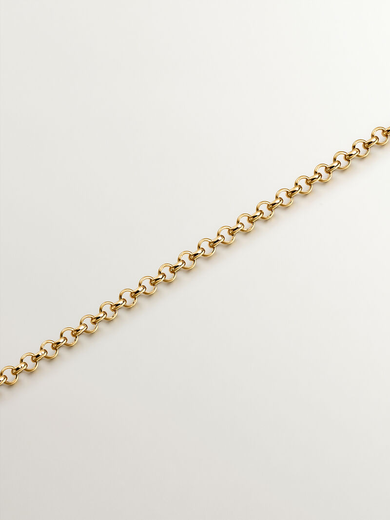 925 Silver pendant bathed in 18K yellow gold with a cross image number 4
