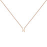 Rose gold Initial N necklace , J04382-03-N