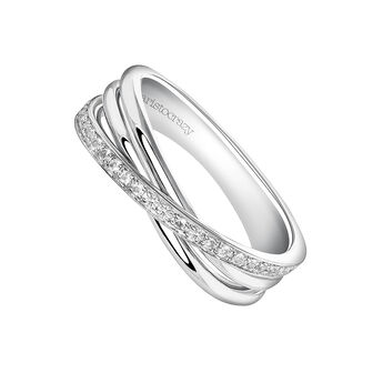 Small silver multi-band ring , J03660-01-WT,hi-res