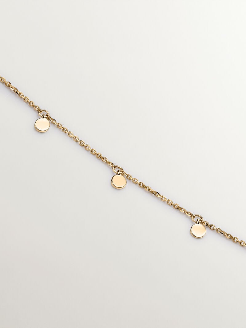 18K yellow gold necklace with spheres image number 2