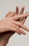 Anillo trébol rubí oro rosa 9 kt , J04066-03-RU
