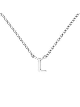 Collar inicial L oro blanco 9 kt , J04382-01-L, mainproduct
