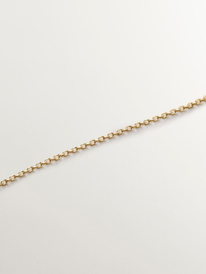 9K Yellow Gold Pendant with Red Ruby Clover and Diamonds image number 4