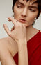 Bague double bombée en argent, J05224-01