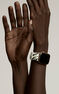 Black and white zebra leather Apple Watch leather, IWSTRAP-BWA