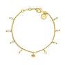 Gold plated silver baroque pearl bracelet, J04471-02-WP