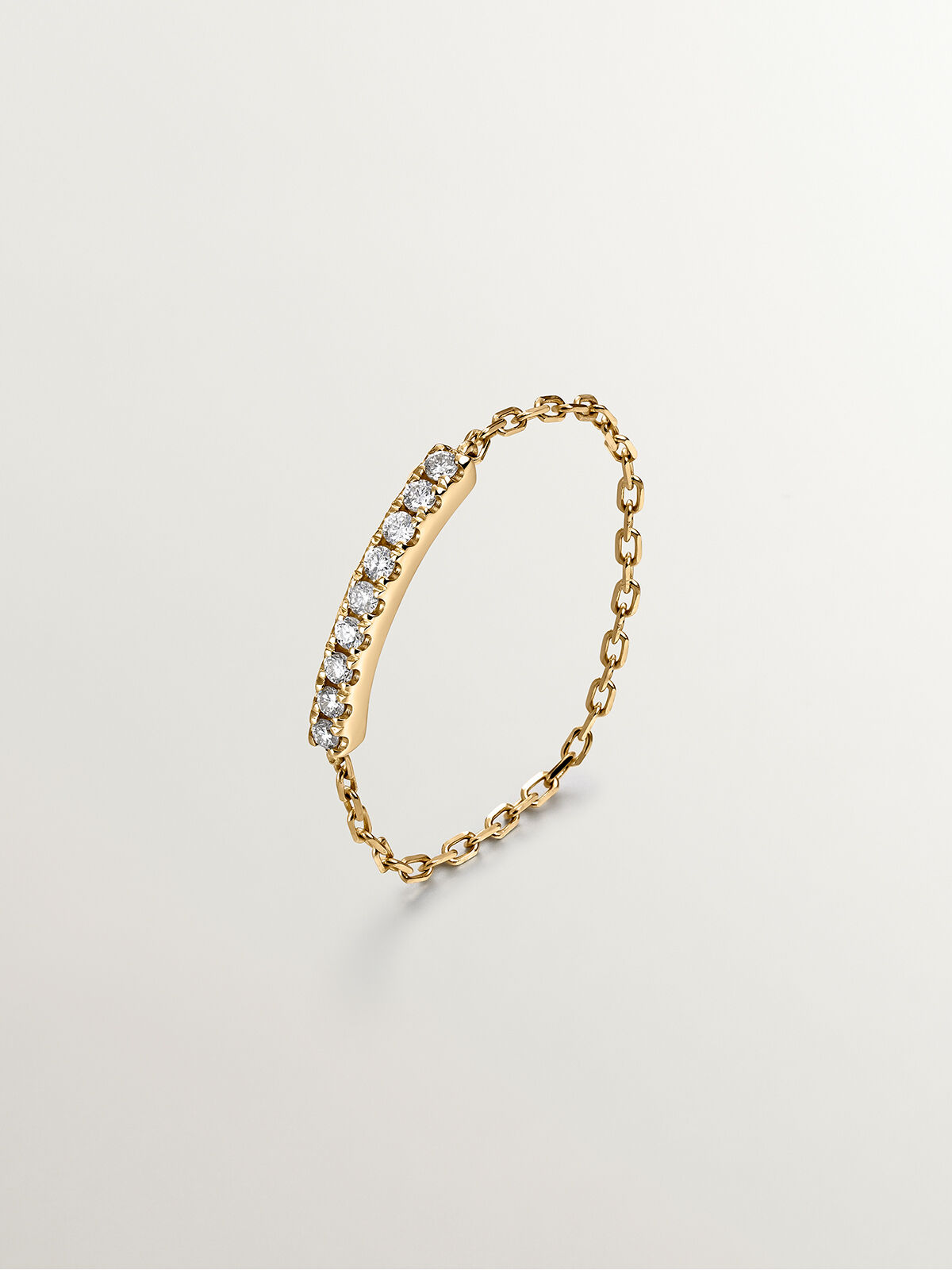 Anillo de oro tipo cadena clearance